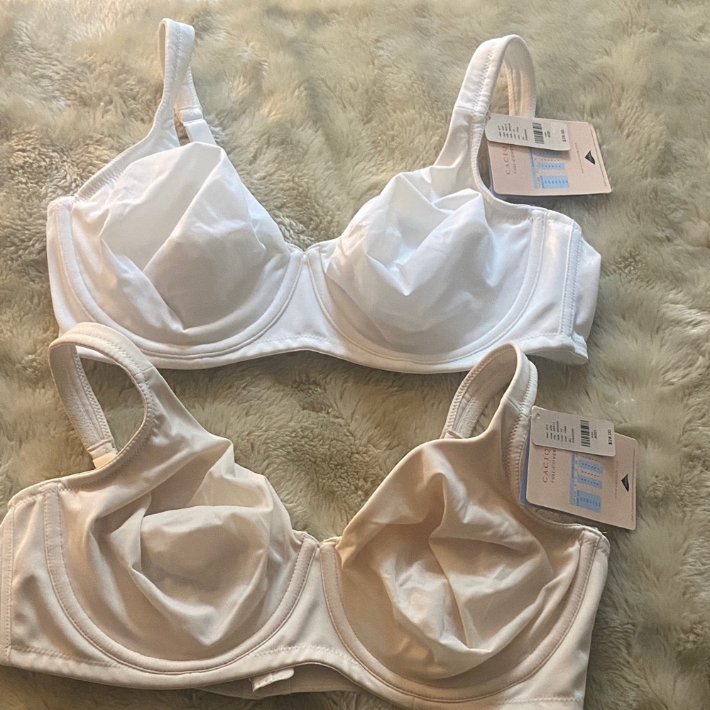 Cacique White and Cream Bras BUNDLE